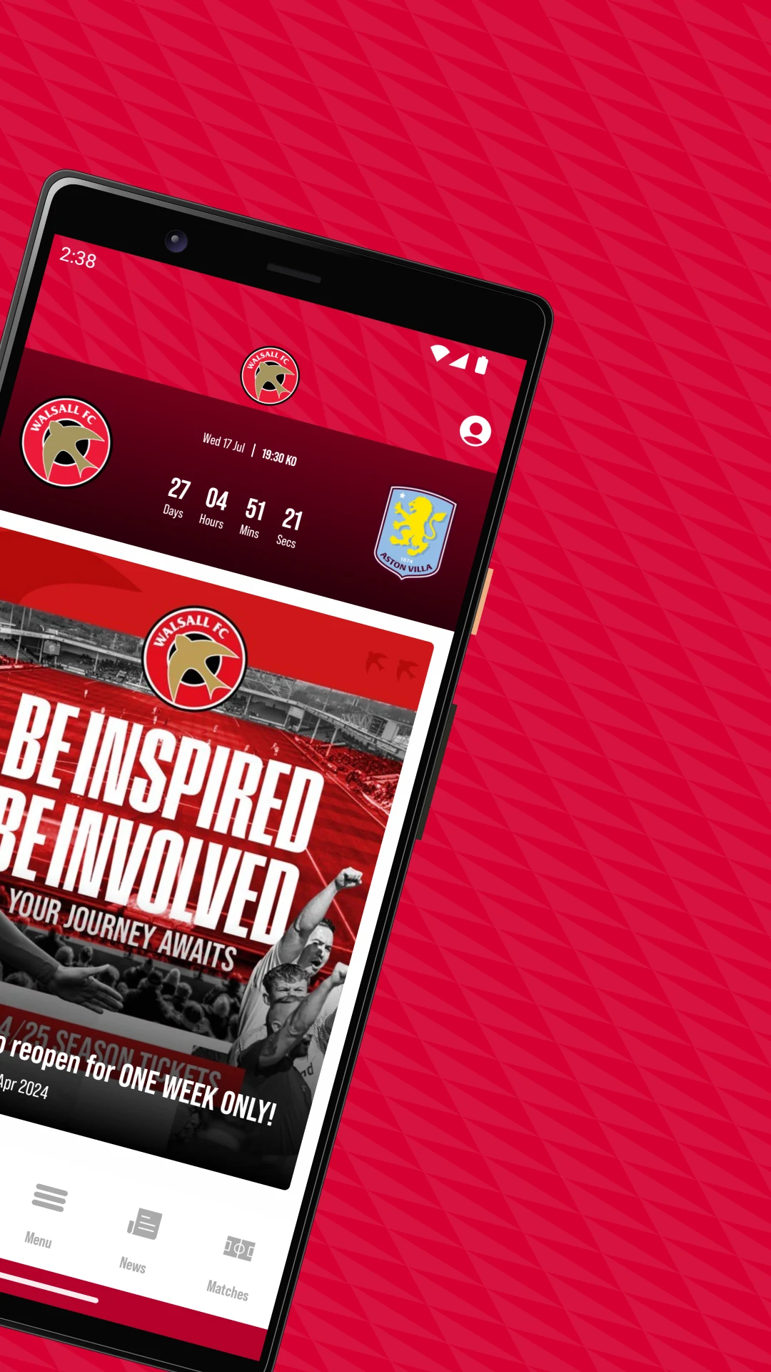 Walsall FC screenshot